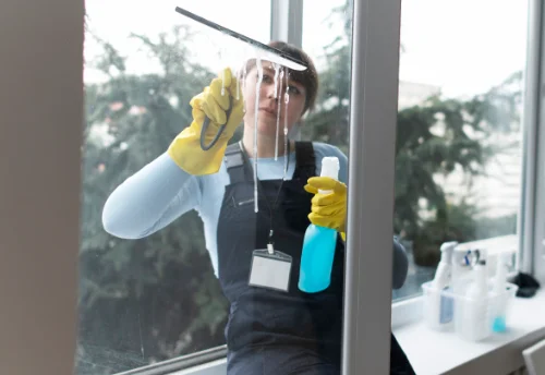 Nettoyage de vitres intérieures et extérieures à Moyon Villages